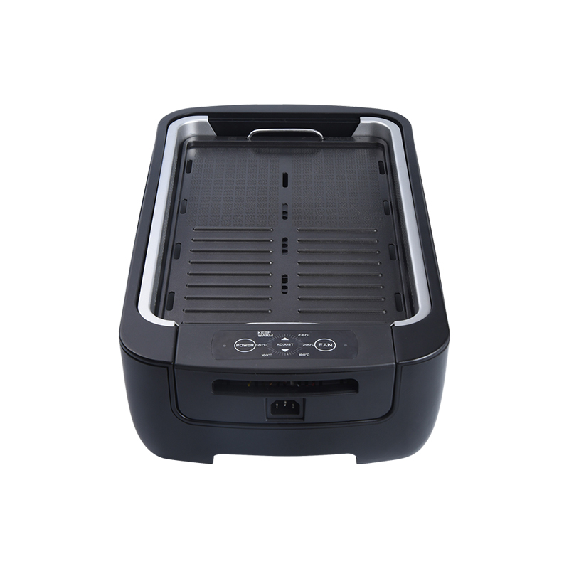 Small Size Indoor Electric Smokeless BBQ Grill Pan With Temp Control