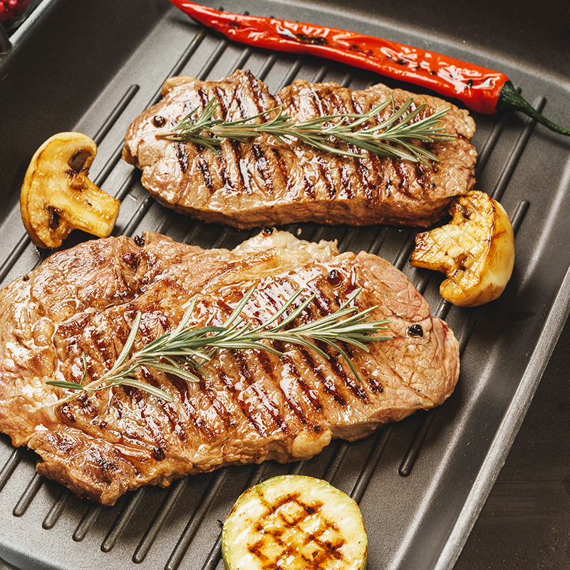 Small Size Indoor Electric Smokeless BBQ Grill Pan With Temp Control