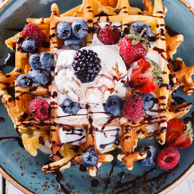2 Sided Square Rotating Waffle Maker