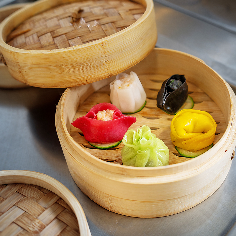 Handmade woven Bamboo Steamer Pot